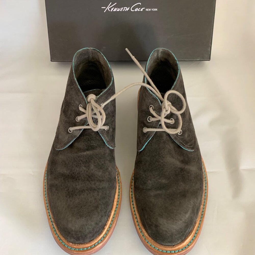 Kenneth Cole Reaction Men's Desert Sun Suede Chukka Boots Red Size 7.5 M